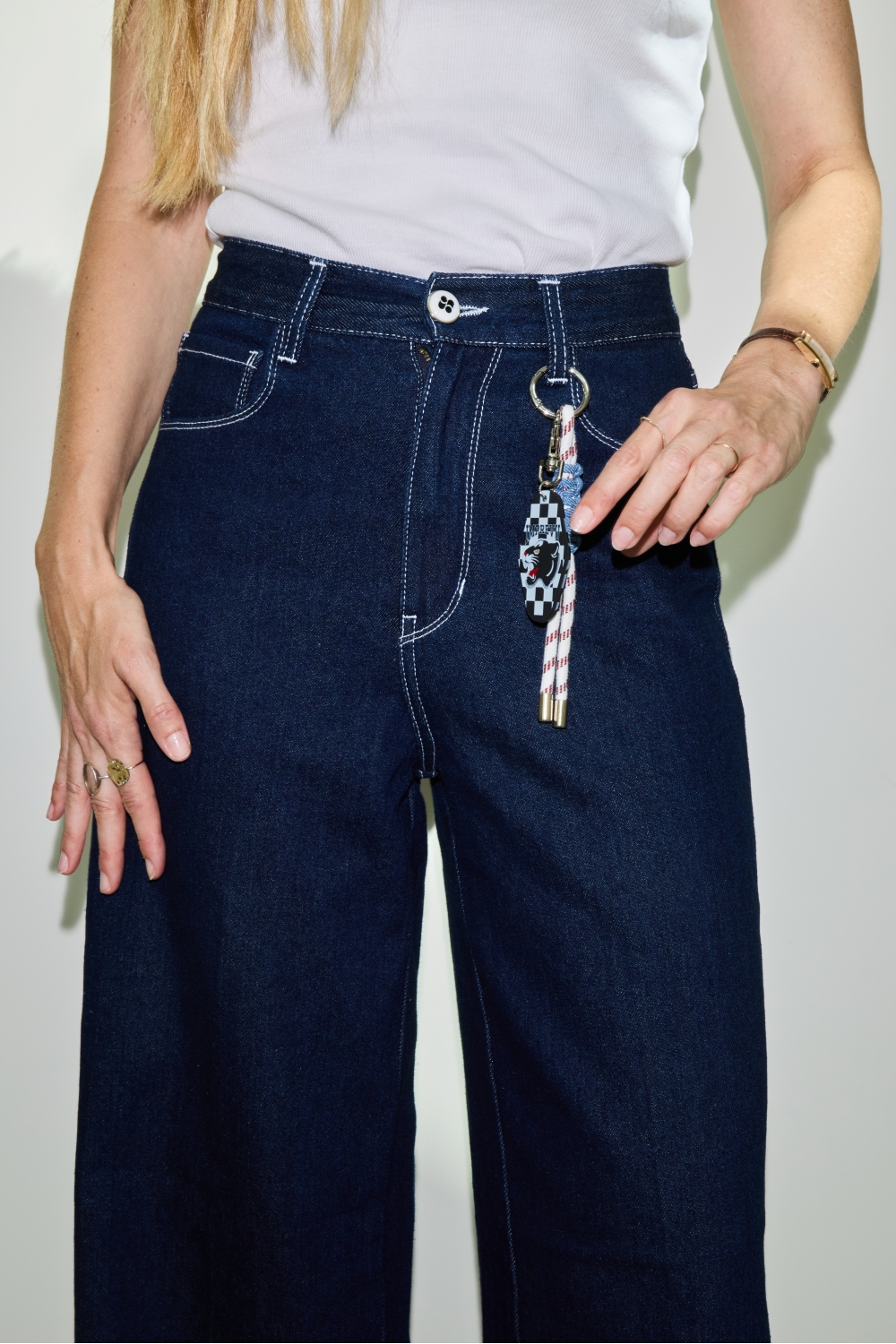 Denim Maxi Swiggy raw blue fabriqué au Portugal