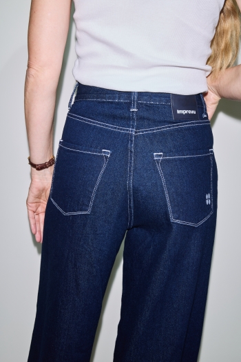 Denim Maxi Swiggy raw blue fabriqué au Portugal