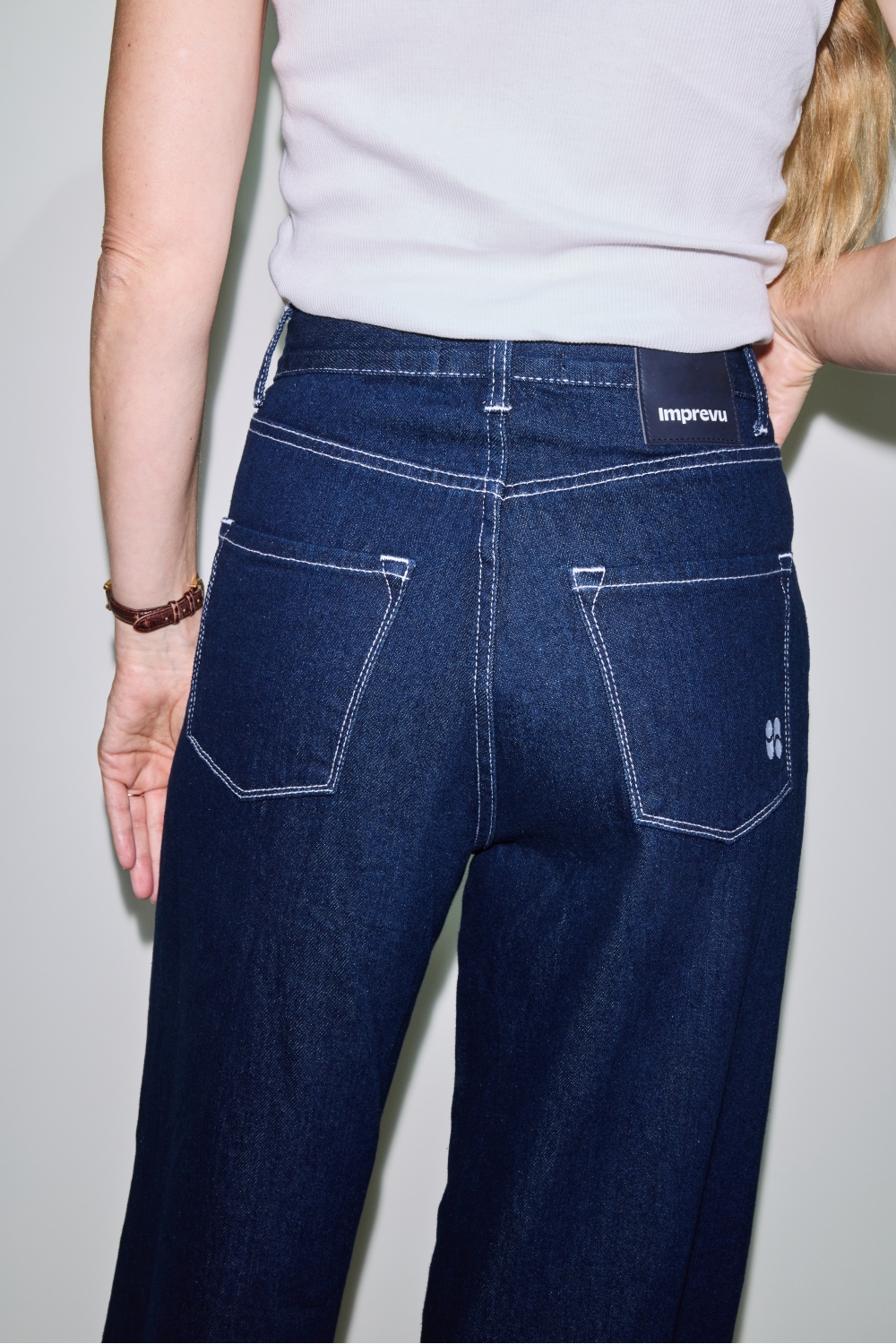 Denim Maxi Swiggy raw blue fabriqué au Portugal